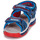 Schoenen Jongens Sandalen / Open schoenen Geox J SANDAL ANDROID BOY Blauw / Rood