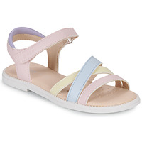 Schoenen Meisjes Sandalen / Open schoenen Geox J SANDAL KARLY GIRL Roze / Blauw