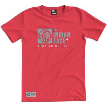 Textiel T-shirts korte mouwen The Indian Face Born to be Free Rood