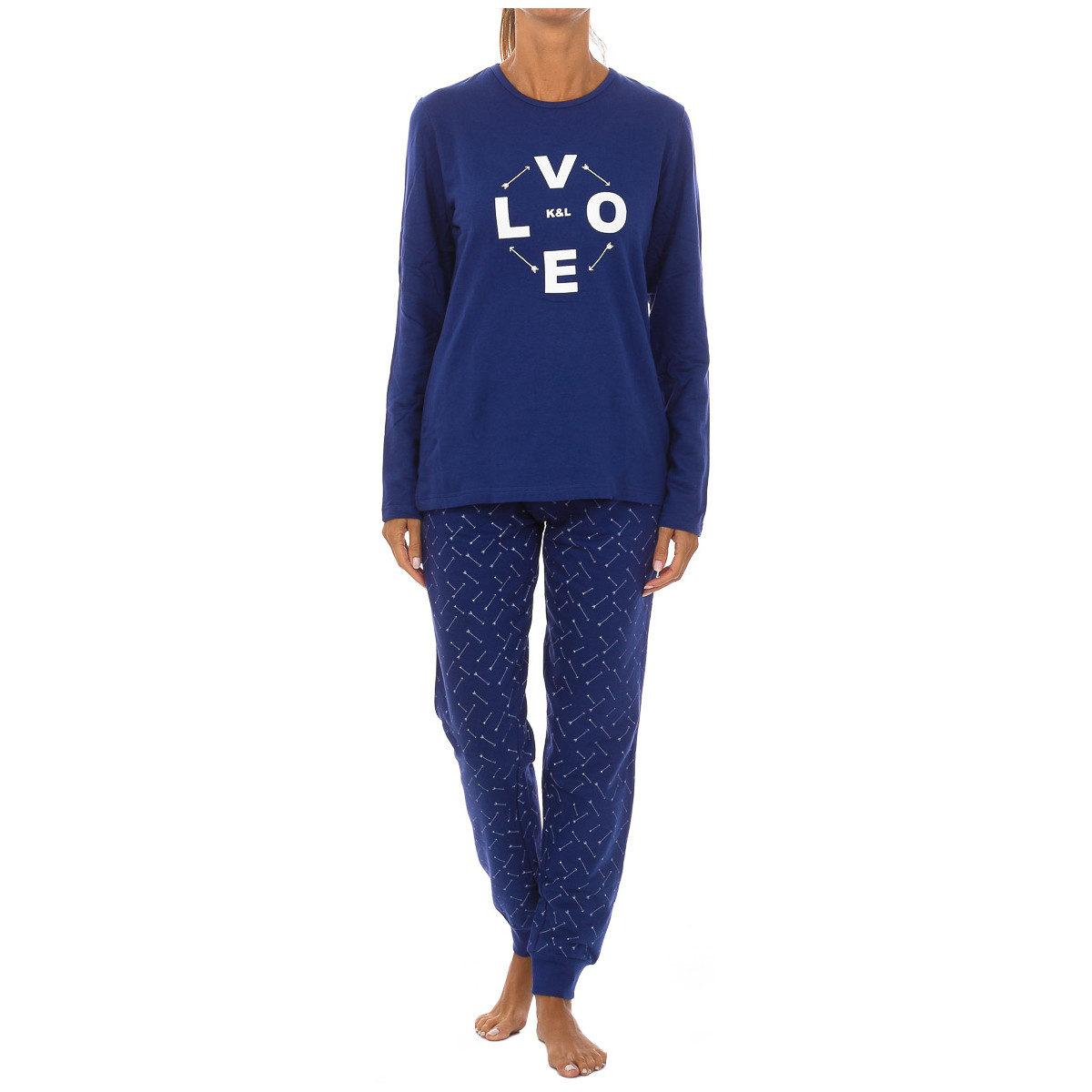 Textiel Dames Pyjama's / nachthemden Kisses&Love KL45184 Blauw