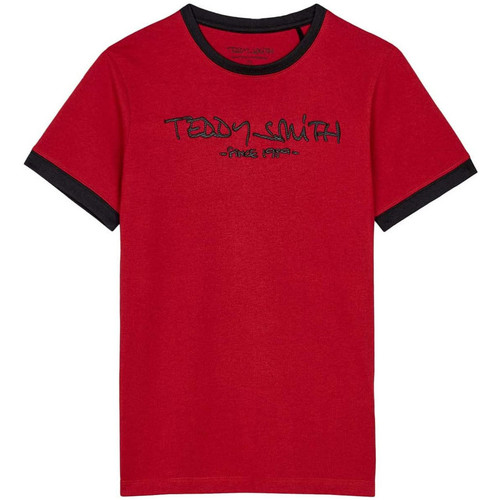 Textiel Jongens T-shirts & Polo’s Teddy Smith  Rood
