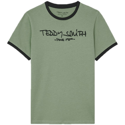 Textiel Jongens T-shirts & Polo’s Teddy Smith  Groen