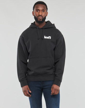 Textiel Heren Sweaters / Sweatshirts Levi's RELAXED GRAPHIC PO Poster / Hoodie / Caviar*