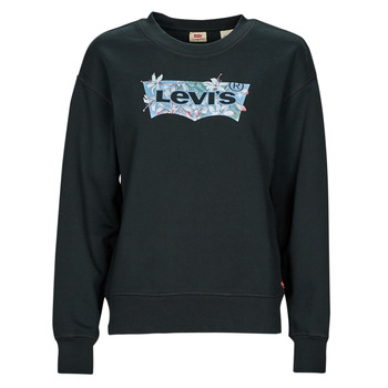 Textiel Dames Sweaters / Sweatshirts Levi's GRAPHIC STANDARD CREW Zwart