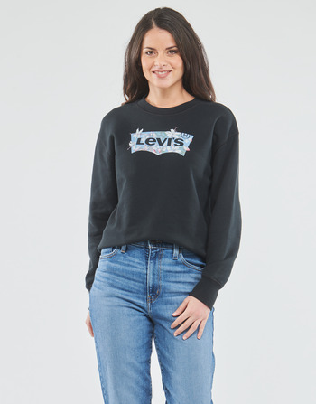 Textiel Dames Sweaters / Sweatshirts Levi's GRAPHIC STANDARD CREW Crew / Ssnl / Bw / Dark / Bloemen / Fill / Caviaar