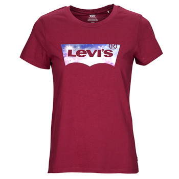 Textiel Dames T-shirts korte mouwen Levi's THE PERFECT TEE Bordeaux
