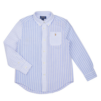 Textiel Jongens Overhemden lange mouwen Polo Ralph Lauren LS3BDPPPKT-SHIRTS-SPORT SHIRT Blauw