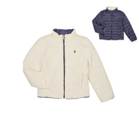 Textiel Jongens Dons gevoerde jassen Polo Ralph Lauren DIVERSIONJKT-OUTERWEAR-COAT Marine / Wit