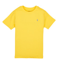 Textiel Jongens T-shirts korte mouwen Polo Ralph Lauren SS CN-TOPS-T-SHIRT Geel