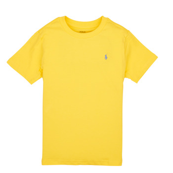 Textiel Jongens T-shirts korte mouwen Polo Ralph Lauren SS CN-TOPS-T-SHIRT Geel