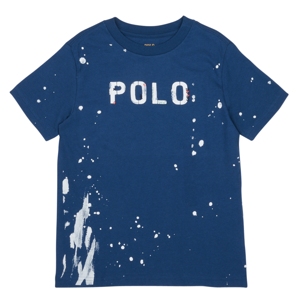 Textiel Jongens T-shirts korte mouwen Polo Ralph Lauren GRAPHIC TEE2-KNIT SHIRTS-T-SHIRT Marine