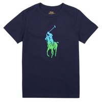 Textiel Meisjes T-shirts korte mouwen Polo Ralph Lauren SS CN M1-KNIT SHIRTS-T-SHIRT Marine