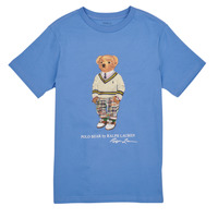 Textiel Kinderen T-shirts korte mouwen Polo Ralph Lauren SS CN-KNIT SHIRTS Blauw