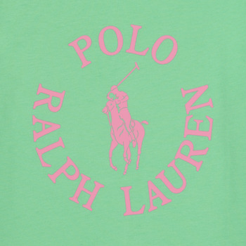 Polo Ralph Lauren SS GRAPHIC T-KNIT SHIRTS-T-SHIRT Groen / Roze