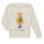 Textiel Meisjes Sweaters / Sweatshirts Polo Ralph Lauren BEAR PO HOOD-KNIT SHIRTS-SWEATSHIRT Ecru