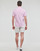 Textiel Heren Overhemden korte mouwen Polo Ralph Lauren CHEMISE COUPE DROITE EN SEERSUCKER Roze / Wit