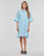 Textiel Dames Korte jurken Karl Lagerfeld BRODERIE ANGLAISE SHIRTDRESS Blauw / Ciel
