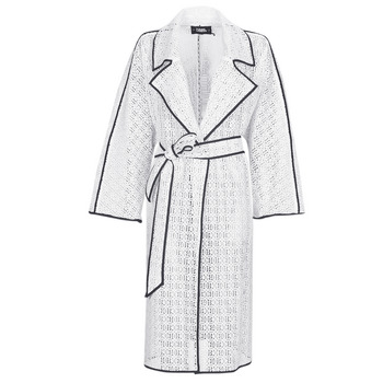 Karl Lagerfeld KL EMBROIDERED LACE COAT Wit / Zwart