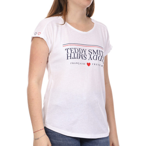 Textiel Dames T-shirts & Polo’s Teddy Smith  Wit