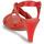 Schoenen Dames Sandalen / Open schoenen Betty London POULOI Rood