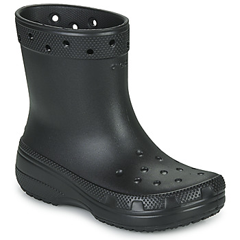 Schoenen Dames Laarzen Crocs Classic Rain Boot Zwart