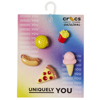 Accessoires Schoenen accessoires Crocs Mini 3D Food 5 Pack Multicolour