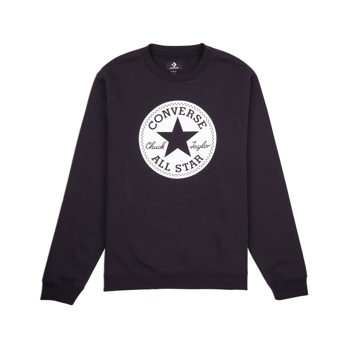 Textiel Heren Sweaters / Sweatshirts Converse Goto Chuck Taylor Patch French Terry Zwart