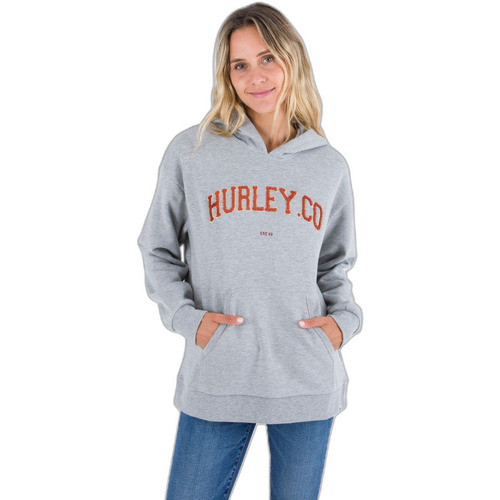 Textiel Dames Sweaters / Sweatshirts Hurley Sweatshirt à capuche femme  Os University Grijs