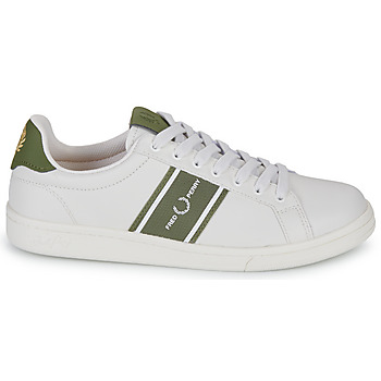 Fred Perry B721 LEA/GRAPHIC BRAND MESH Porcelaine / Olijf