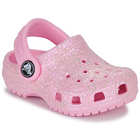 Schoenen Meisjes Klompen Crocs Classic Glitter Clog T Roze