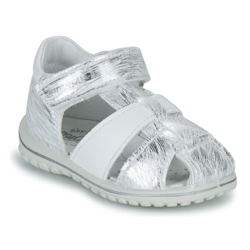 Schoenen Meisjes Sandalen / Open schoenen Primigi BABY SWEET Wit / Zilver