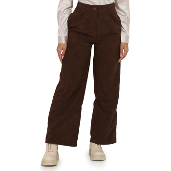 Textiel Dames Broeken / Pantalons La Modeuse 18828_P53489 Brown