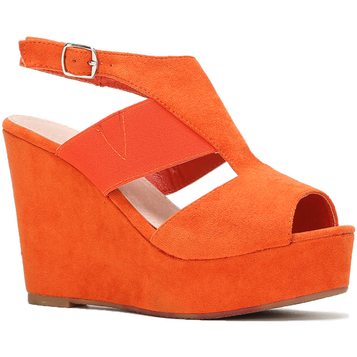 Schoenen Dames Sandalen / Open schoenen La Modeuse 58438_P134627 Orange