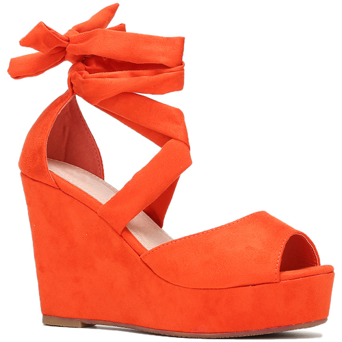 Schoenen Dames Sandalen / Open schoenen La Modeuse 58444_P134667 Orange