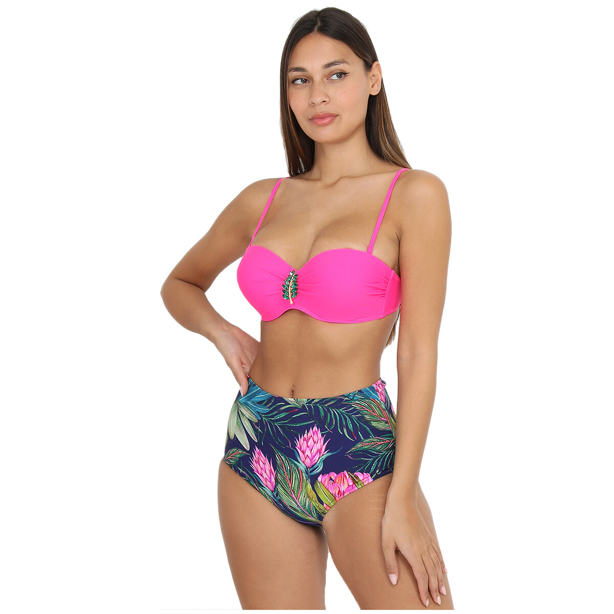 Textiel Dames Bikini's La Modeuse 61176_P139336 Roze