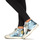 Schoenen Dames Hoge sneakers Meline NKC1151 Blauw / Leopard