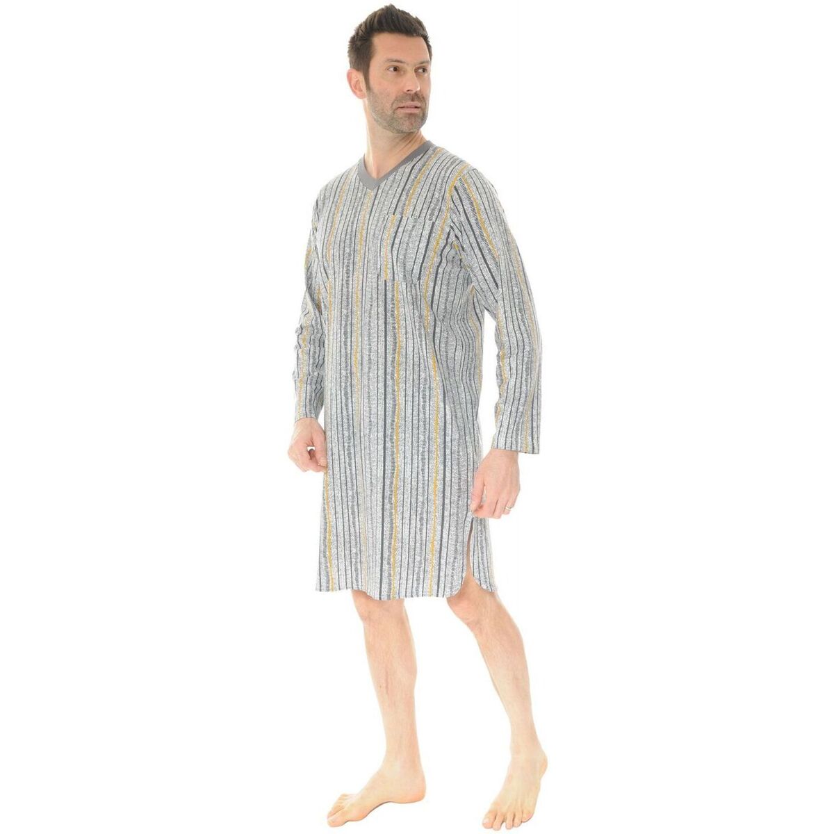 Textiel Heren Pyjama's / nachthemden Christian Cane SILVIO Grijs