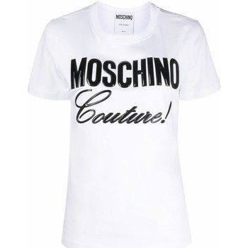 Textiel Dames T-shirts & Polo’s Moschino A07065441 2001 Wit