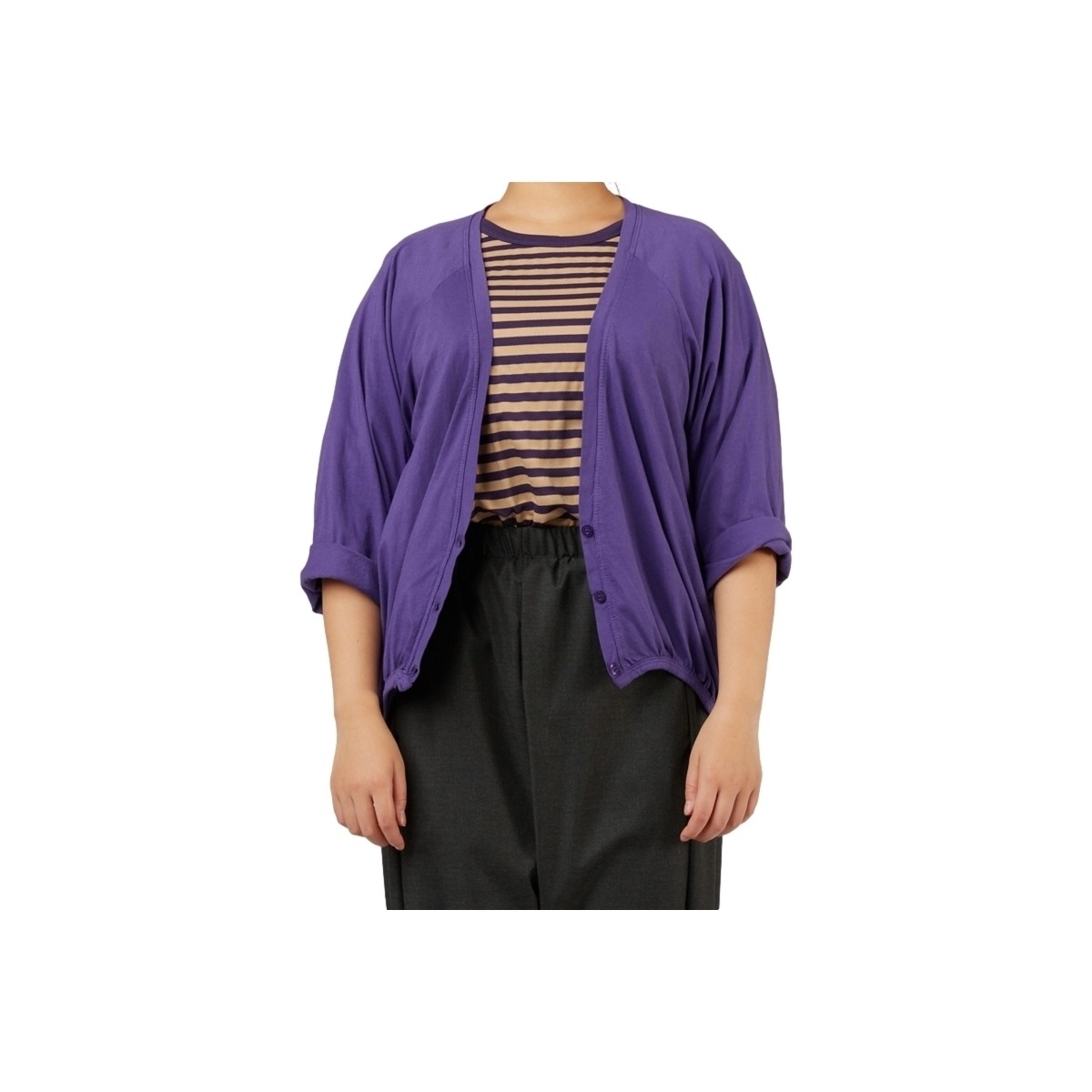 Textiel Dames Mantel jassen Wendy Trendy Top 221062 - Purple Violet