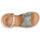 Schoenen Meisjes Sandalen / Open schoenen Mod'8 CANIBRAID Goud / Turquoise
