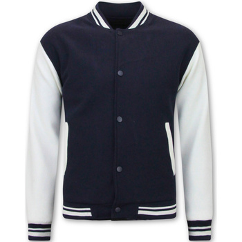 Textiel Heren Jasjes / Blazers Enos College Jacket Classic Blauw