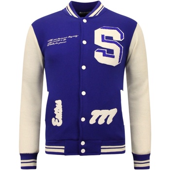 Textiel Heren Jasjes / Blazers Enos College Jacket Vintage Blauw
