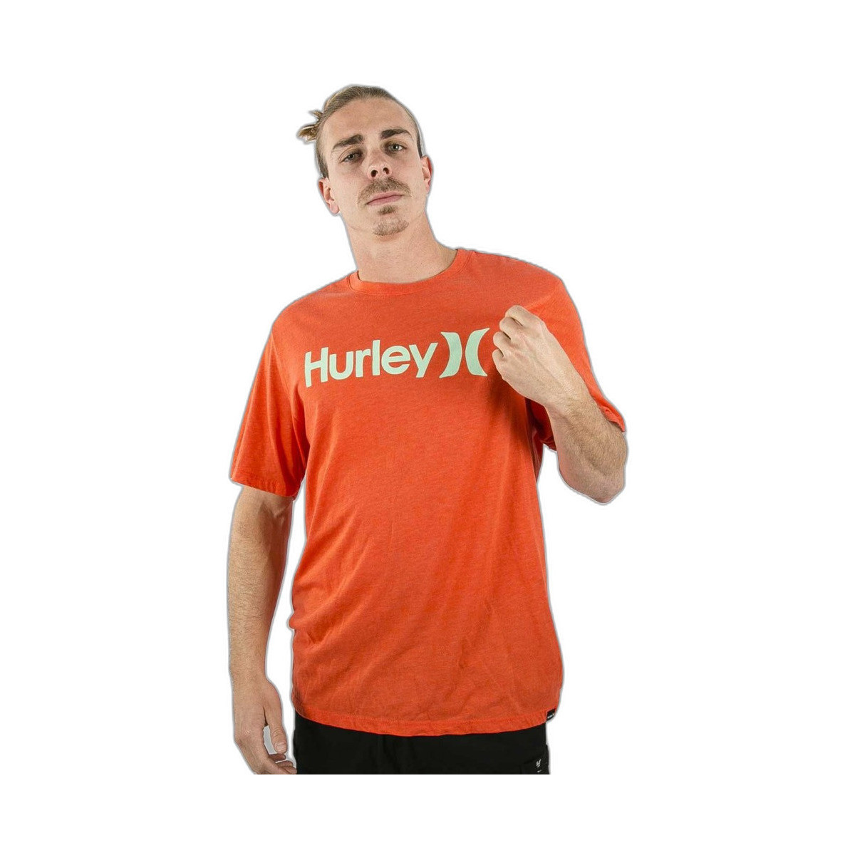 Textiel Heren T-shirts korte mouwen Hurley T-shirt  Oao Solid Rood