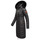 Textiel Dames Mantel jassen Navahoo Lange winterjas voor dames UMAY Zwart