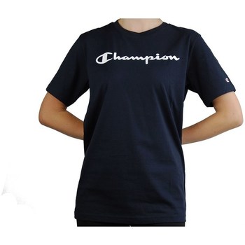 Textiel Kinderen T-shirts korte mouwen Champion 305365BS501 Bleu marine