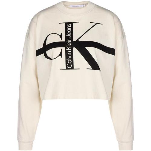 inschakelen wildernis Groenten Calvin Klein Jeans Beige - Textiel Sweaters / Sweatshirts Dames € 120,91