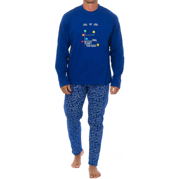 Textiel Heren Pyjama's / nachthemden Kisses And Love KL130157 Blauw