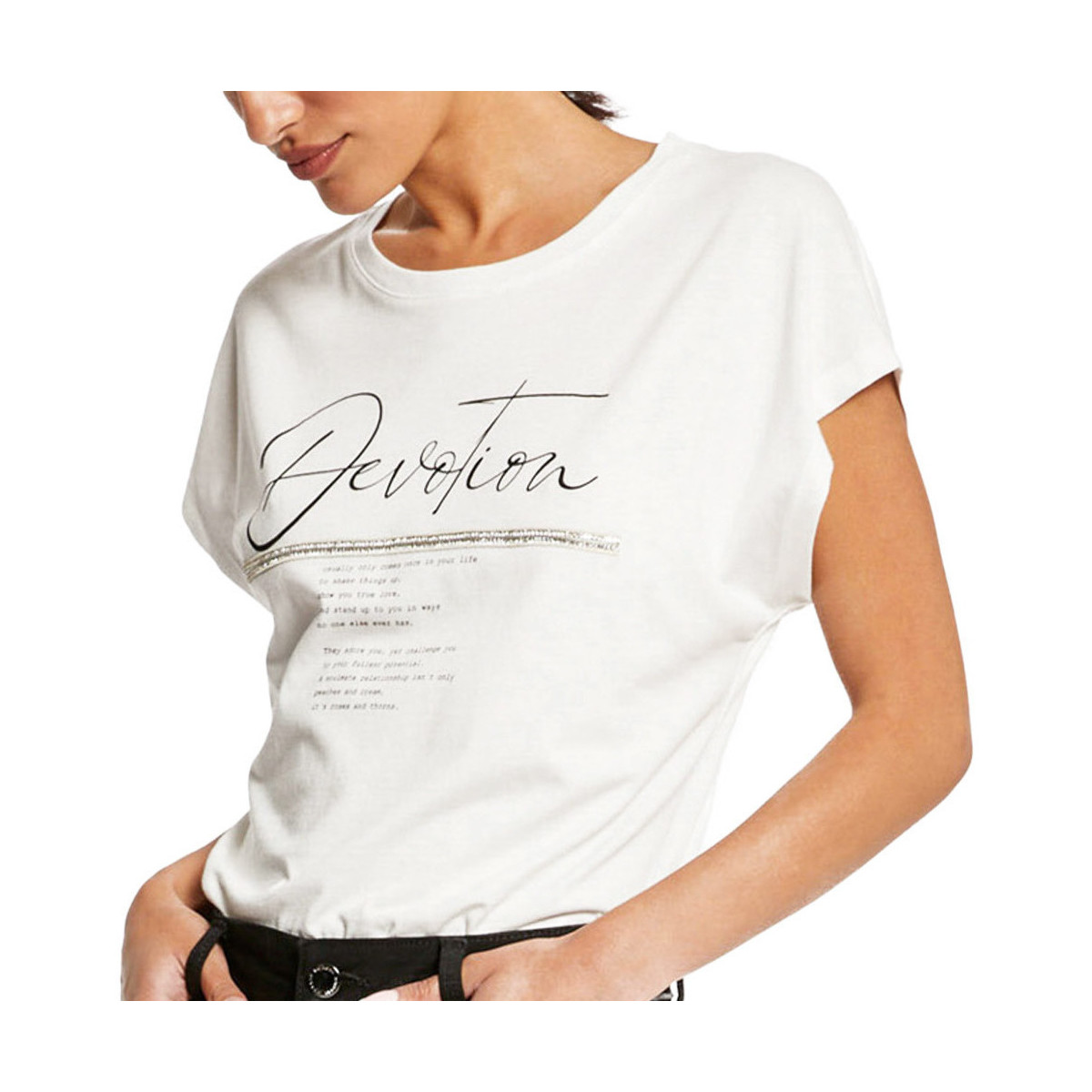 Textiel Dames T-shirts & Polo’s Morgan  Wit
