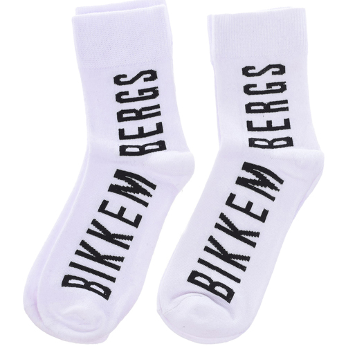 Ondergoed Heren High socks Bikkembergs BK061-WHITE Wit