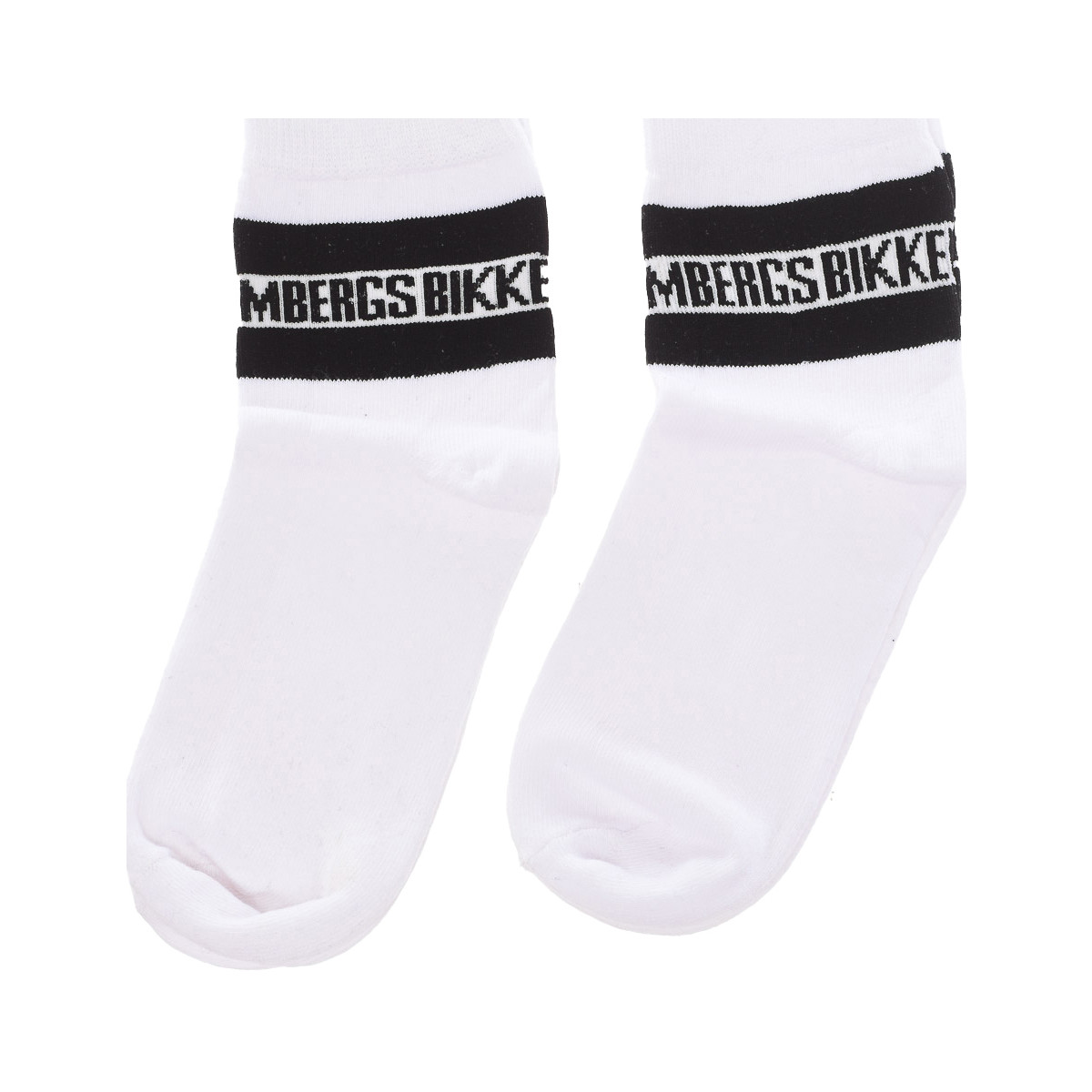 Ondergoed Heren High socks Bikkembergs BK070-WHITE-BLACK Multicolour